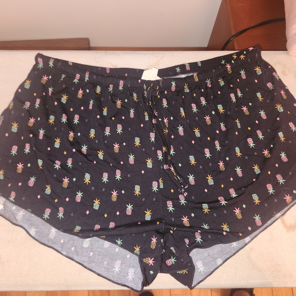 Colorful Pineapple Print Shorts